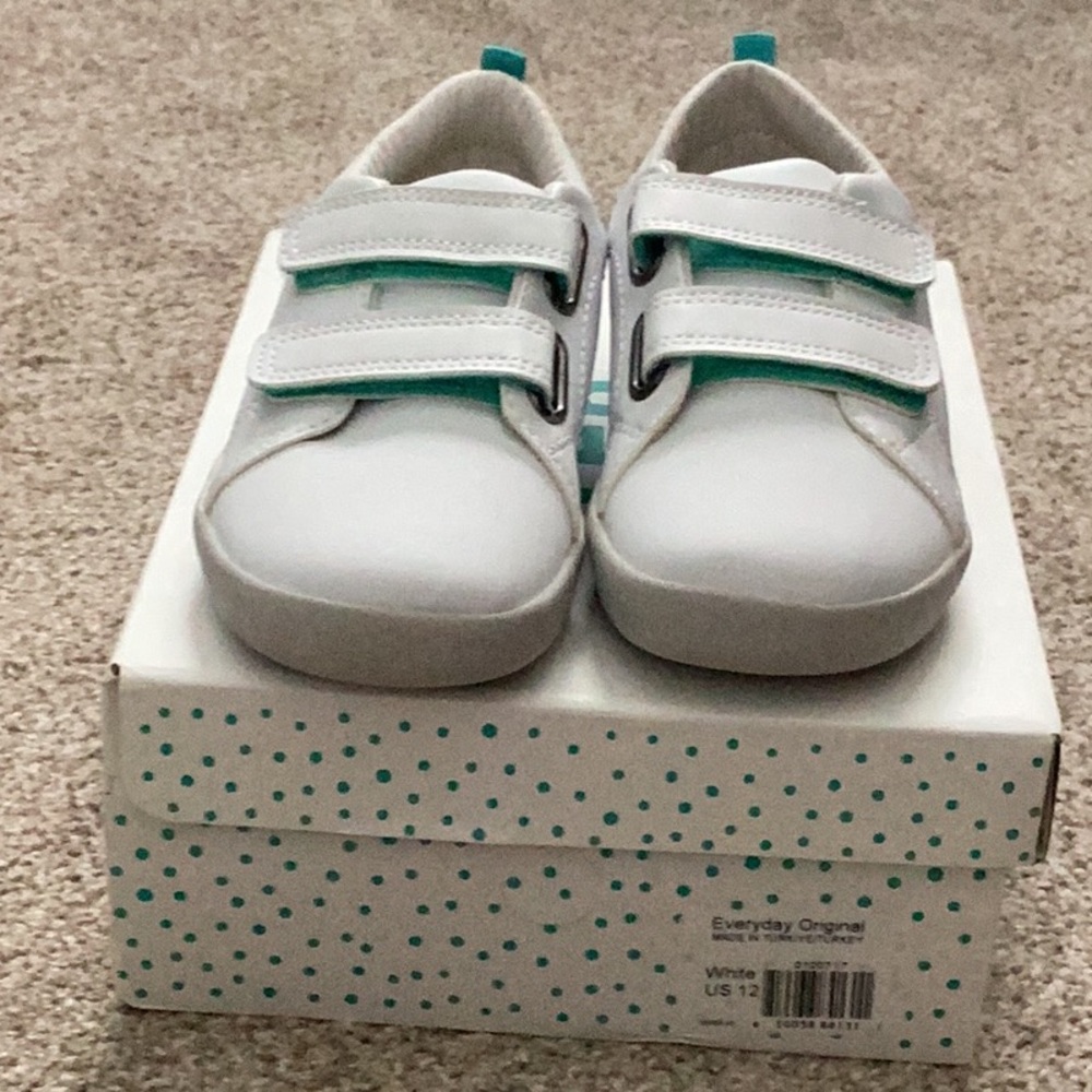 Keen Kids White and Aqua Sneakers
